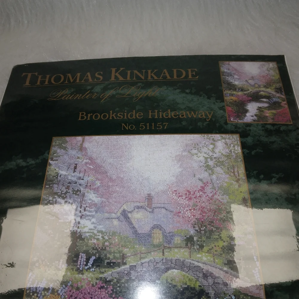 COUNTED CROSS STITCH Thomas Kinkade Brookside Hideaway No. 51157